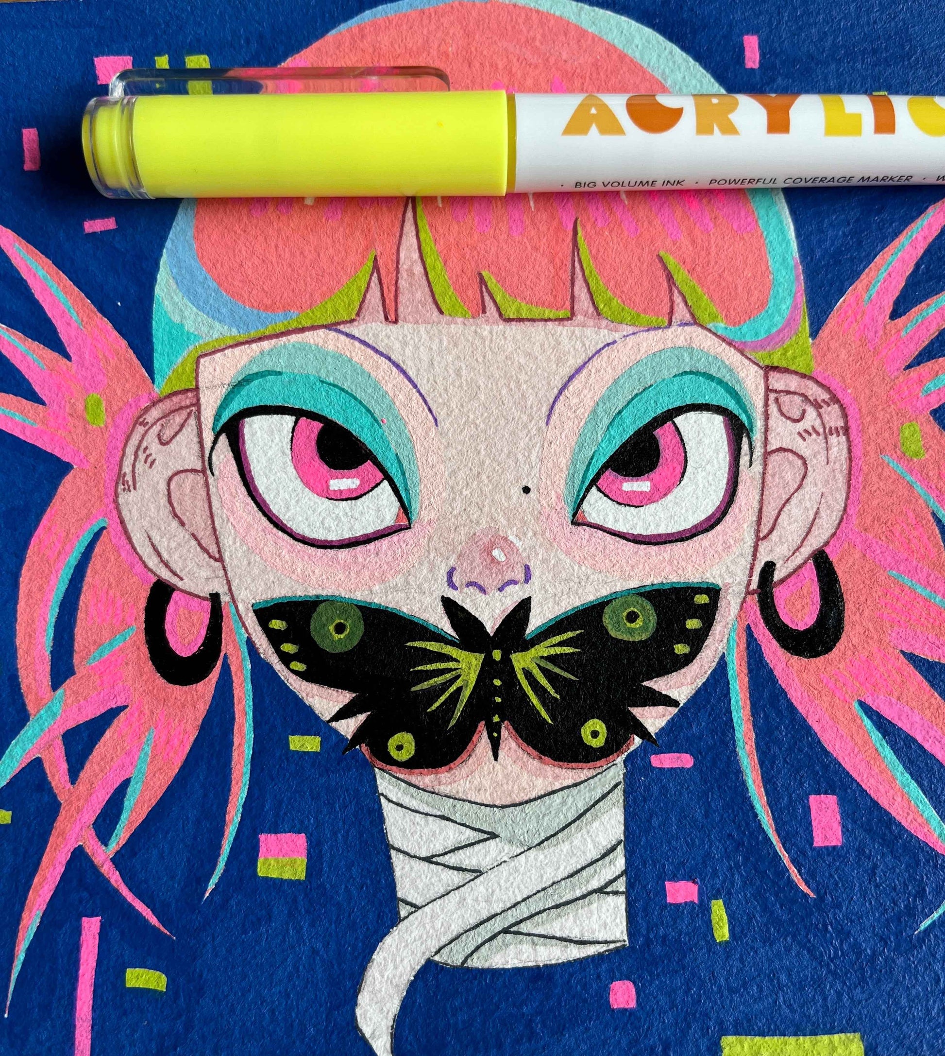 Guangna Liquid Acrylic Marker Set – 1.0mm Metal Tip - 72 Colors