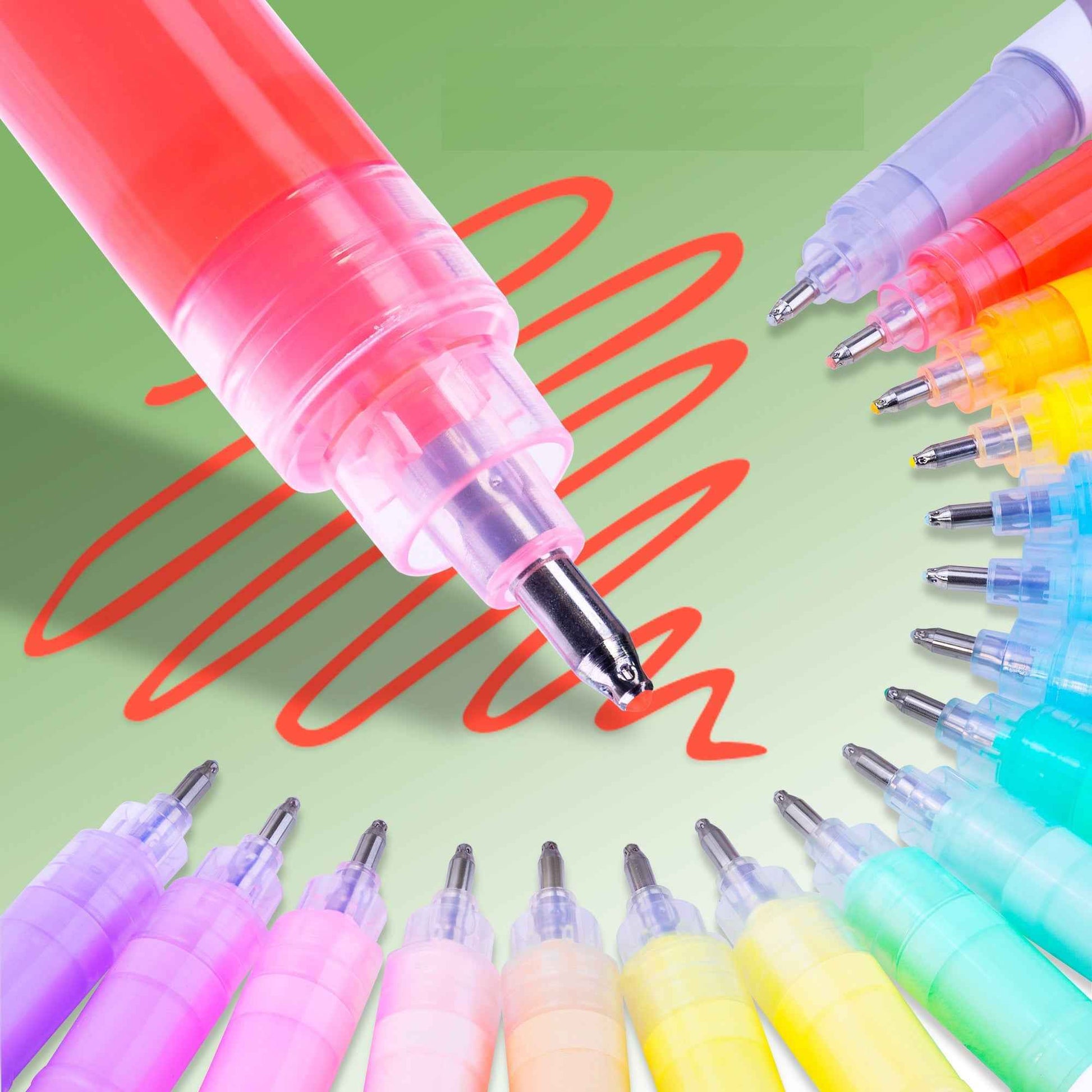 Guangna Liquid Acrylic Marker Set – 1.0mm Metal Tip - 72 Colors