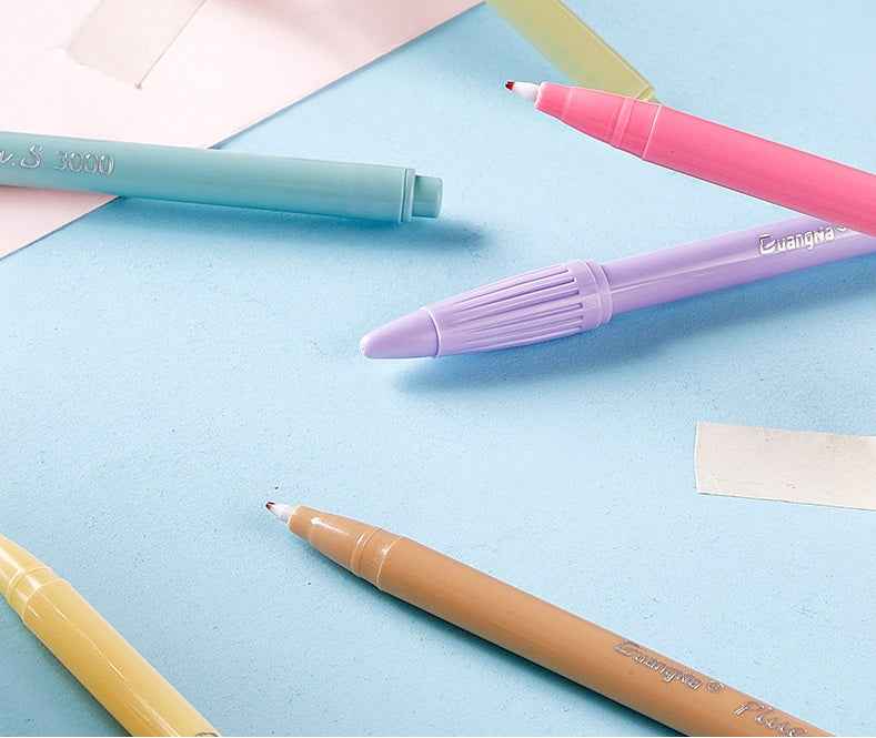 Guangna Felt Tip Marker Pens 12 Colors for Writing Drawing Journaling