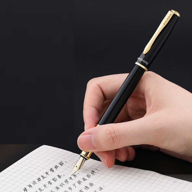 HERO 1511A Fountain Pen Set - Iridium Nib Rotary Ink Converter - TTpen