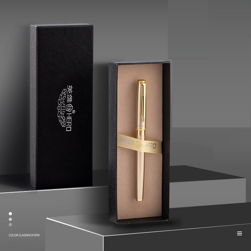 HERO 1511A Fountain Pen Set - Iridium Nib Rotary Ink Converter - TTpen