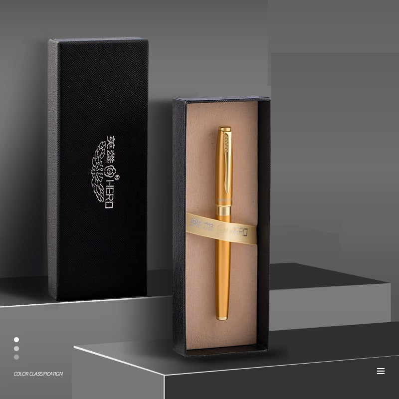 HERO 1511A Fountain Pen Set - Iridium Nib Rotary Ink Converter - TTpen