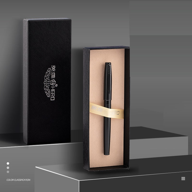 HERO 1511A Fountain Pen Set - Iridium Nib Rotary Ink Converter - TTpen