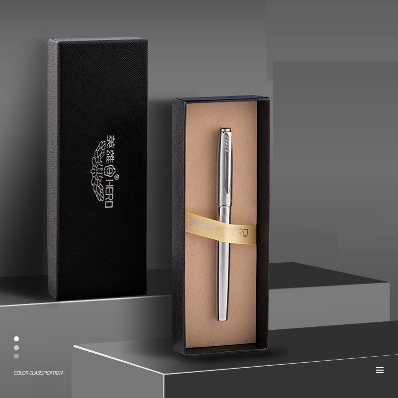 HERO 1511A Fountain Pen Set - Iridium Nib Rotary Ink Converter - TTpen