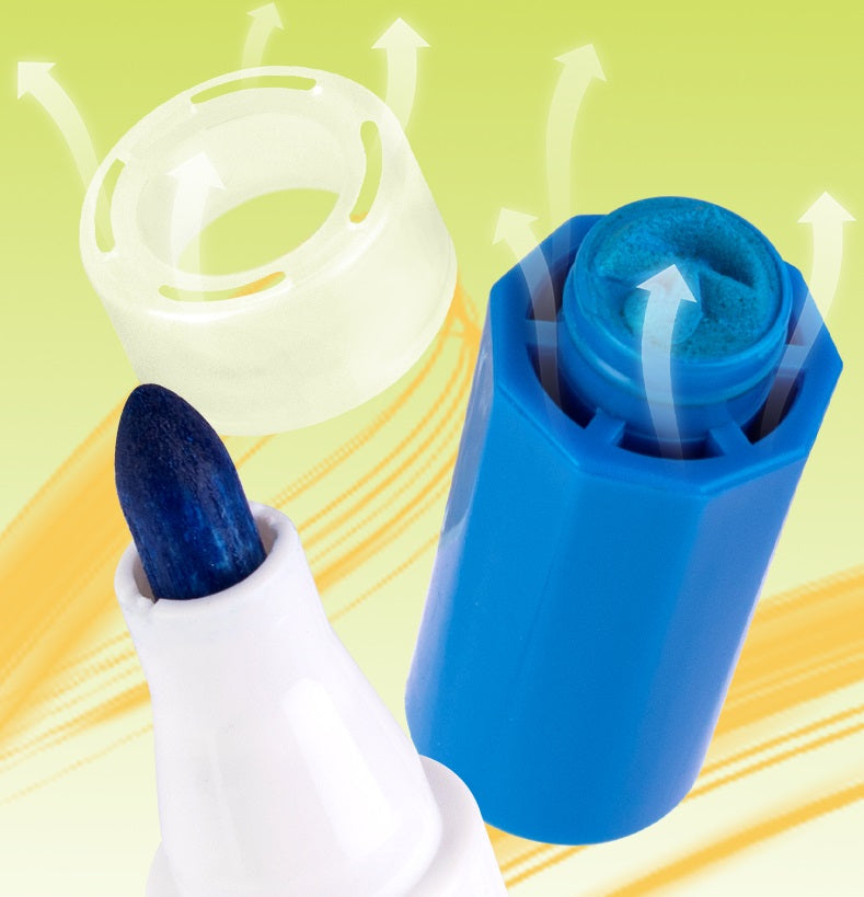 DELI Washable Drawing Stamp Art Markers with Storage Box for Kids