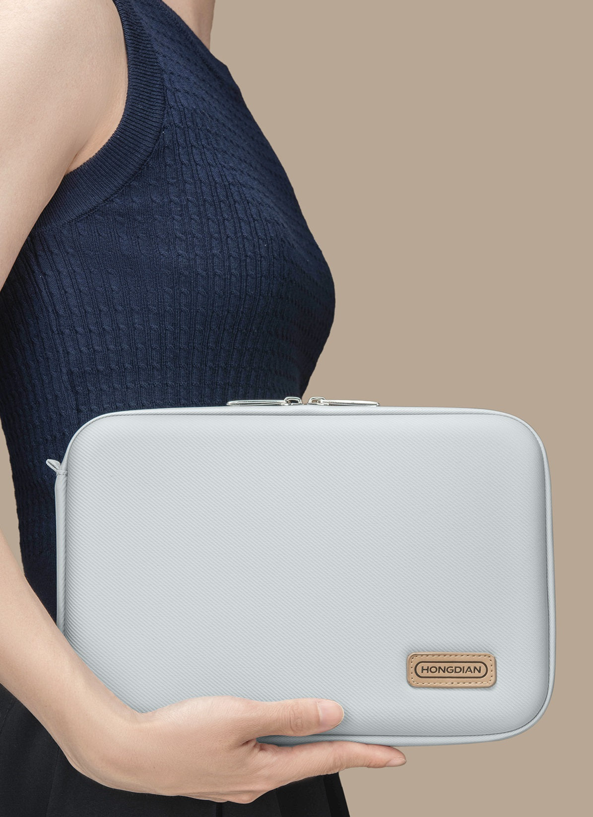 HONGDIAN 20-Slot Fountain Pen Case Waterproof Large Capacity Pouch