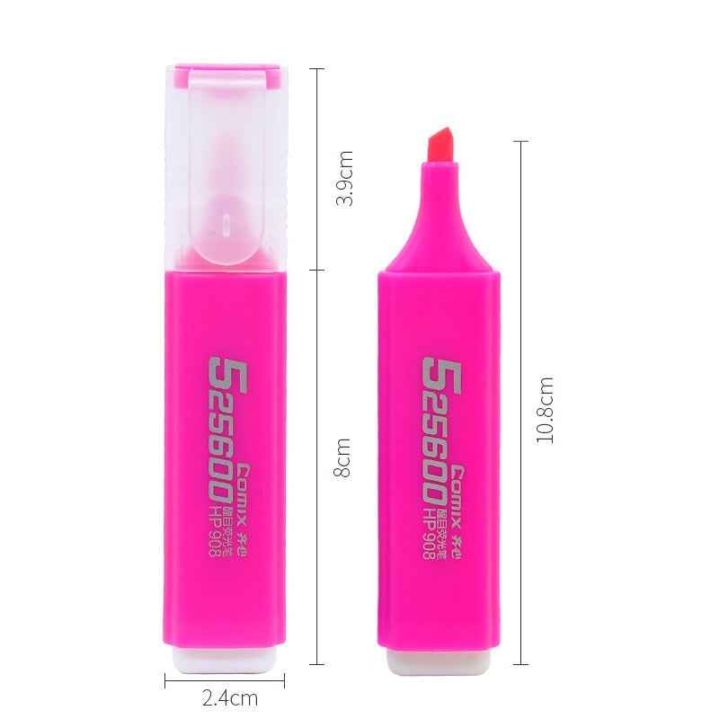 Comix HP908 10PCS Highlighters,1-5mm Chisel Tip,6 Colors - TTpen