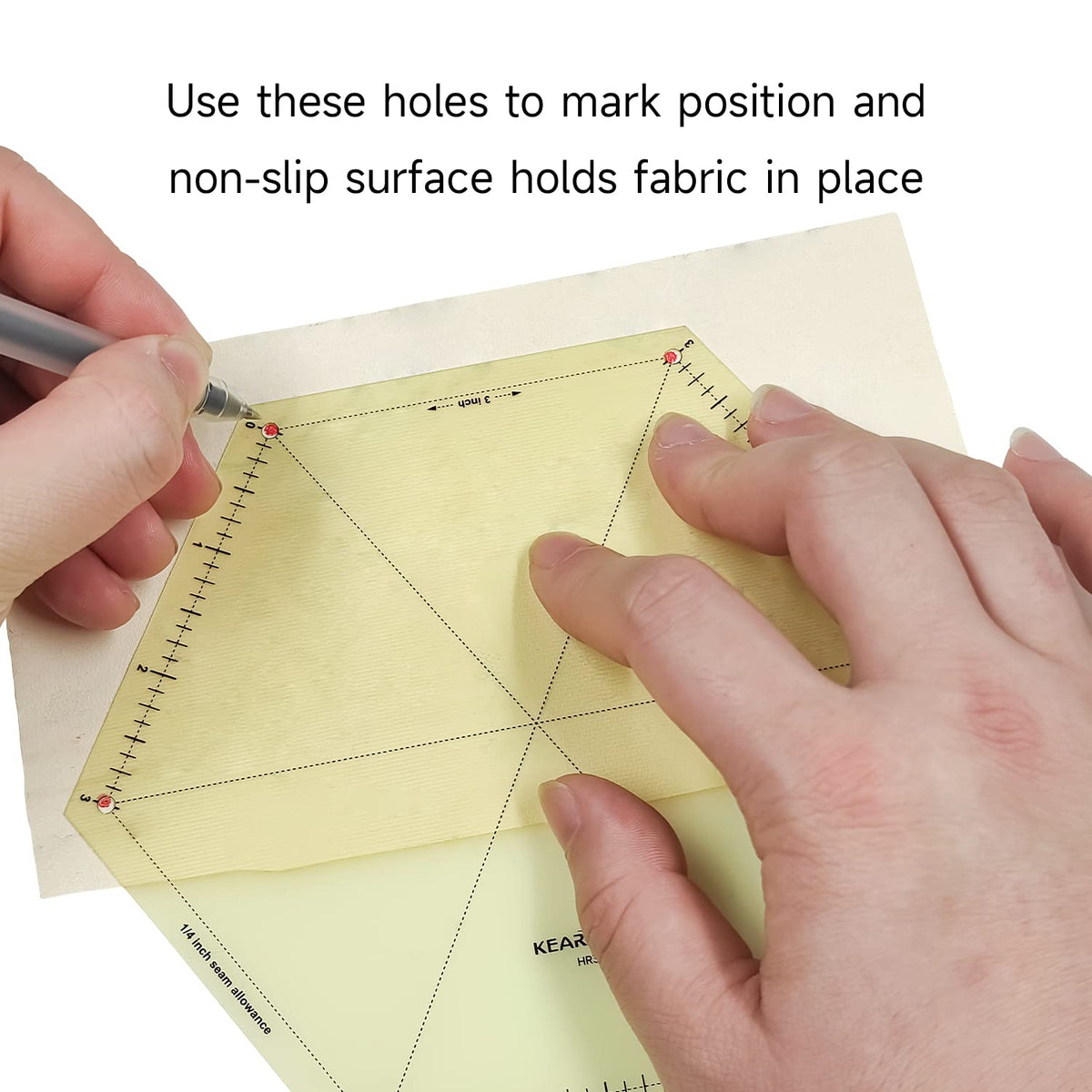 Pikaby Hem Ruler 5pcs Multi-Shapes Hot Hem Rulers for Sewing and Quilting 3 Inch