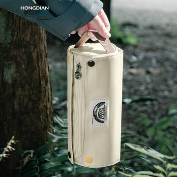 HongDian 2025 Roll-Up Pencil Case Desk Holder & Portable Storage