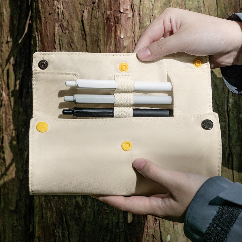 HongDian 2025 Roll-Up Pencil Case Desk Holder & Portable Storage