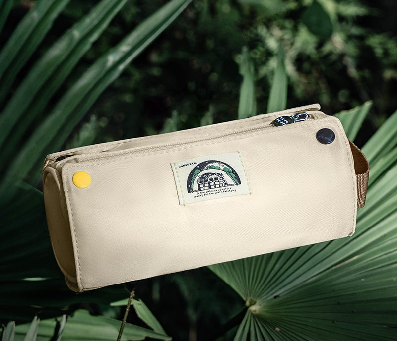 HongDian 2025 Roll-Up Pencil Case Desk Holder & Portable Storage