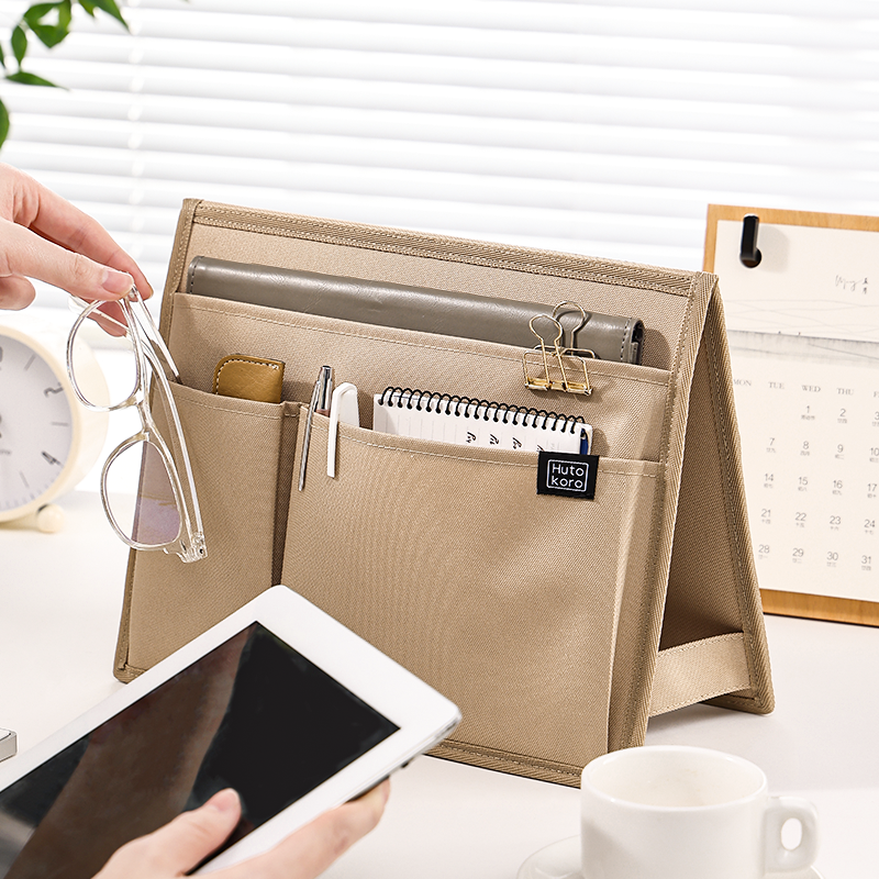 King Jim Hutokoro Dual-Side Desktop File Standable Organizer