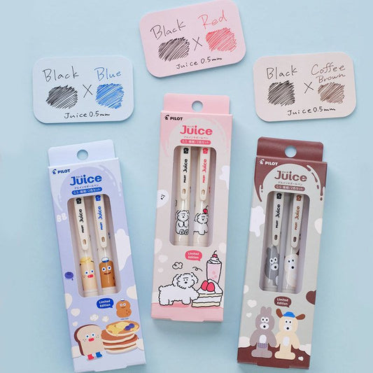PILOT Juice x Brunch Brothers Limited Edition Gel Pen Set 0.5mm | Kawaii Japanese Stationery