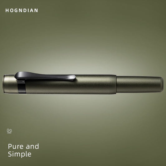 Close-up of the Hongdian M2 fountain pen nib