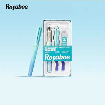 Rosaboe 1908 magnetic fountain pen gift set with cartridges