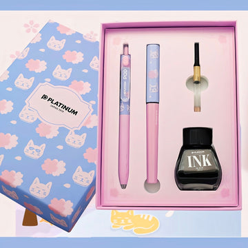Platinum Cute Cat Fountain Pen Gift Set