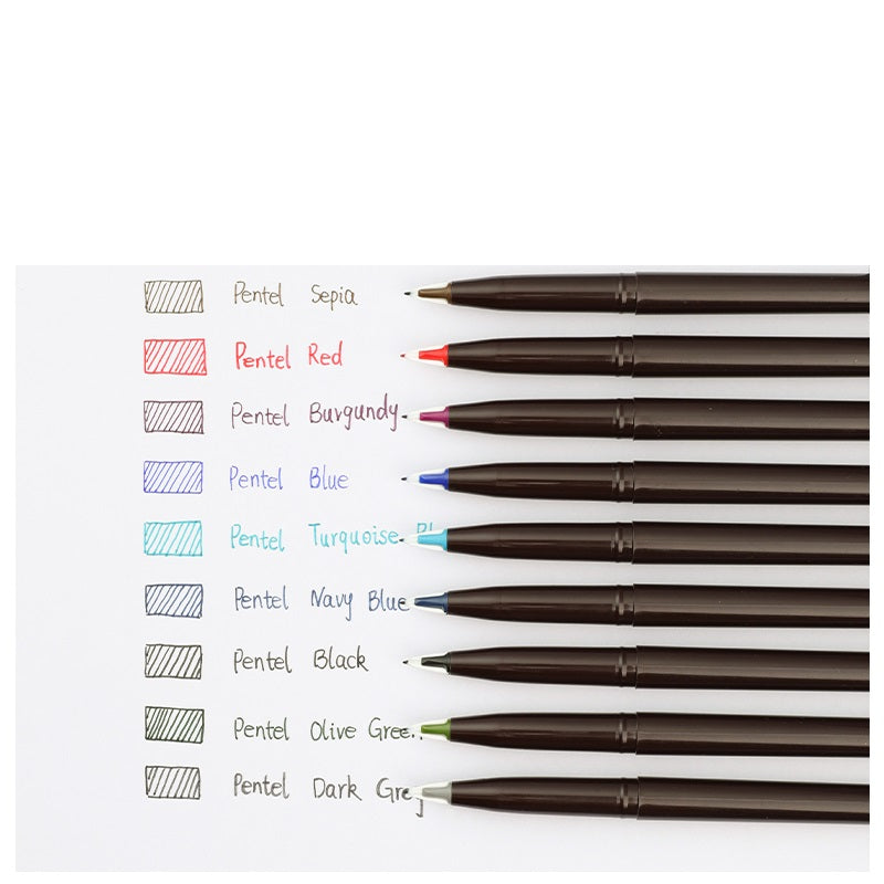 Pentel Stylo Sketch Pen 9 Colors Set