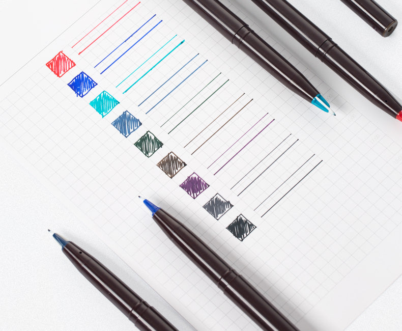 Pentel Stylo Sketch Pen 9 Colors Set
