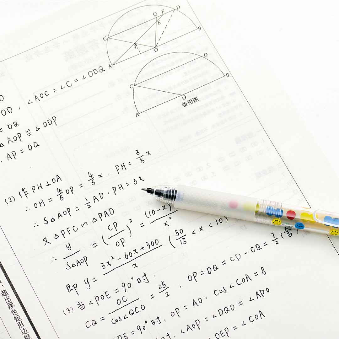 KACO Jumbo Smiley World Gel Pen 0.5mm Black Ink 3 Pack