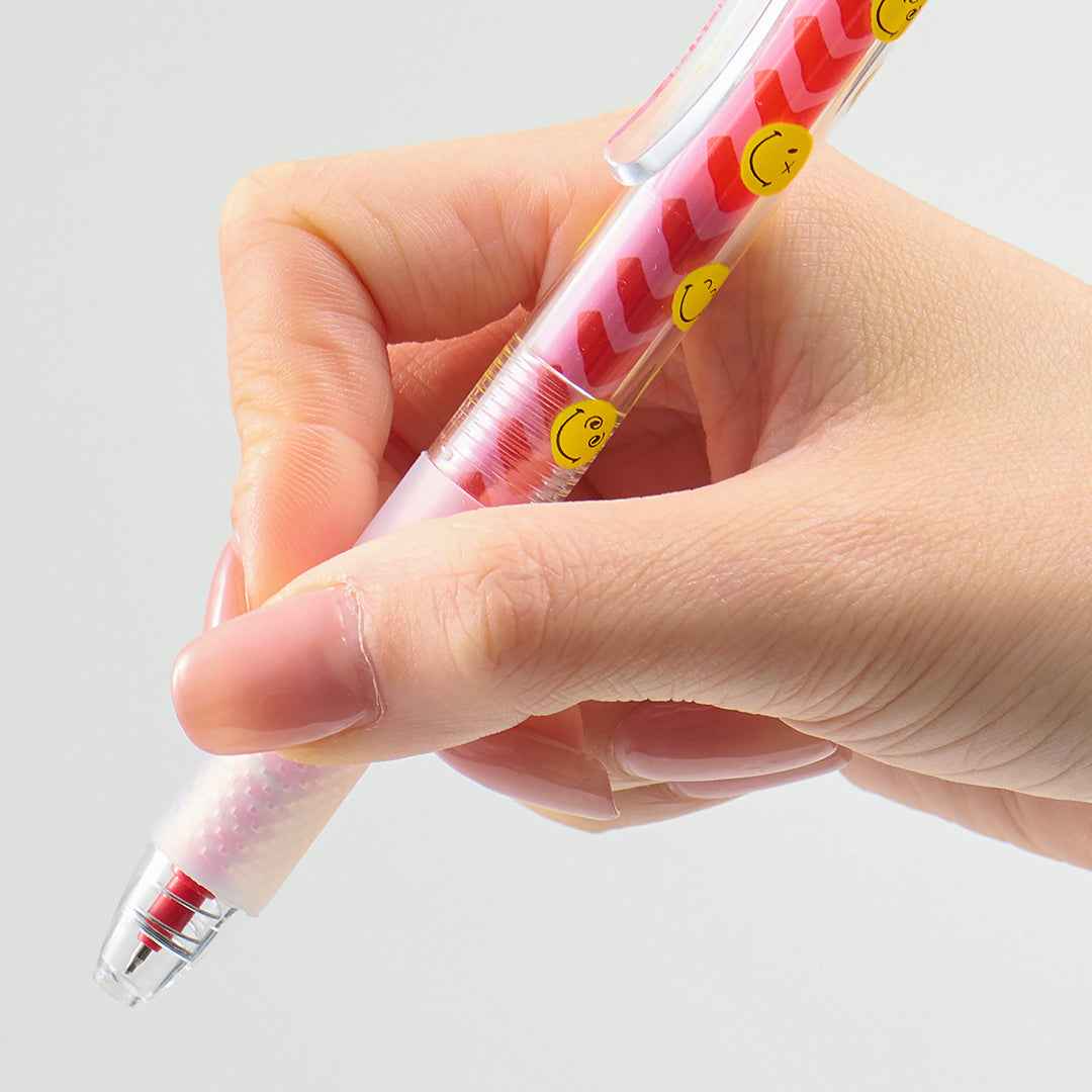 KACO Jumbo Smiley World Gel Pen 0.5mm Black Ink 3 Pack