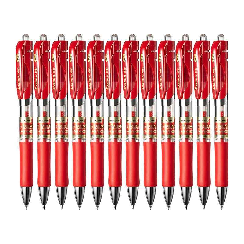 Comix K3511,Retractable Gel Ink Pens,Fine Point (0.5mm),12 Count - TTpen