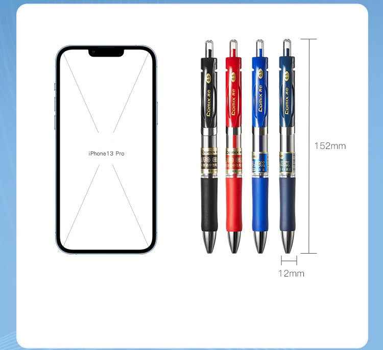 Comix K3511,Retractable Gel Ink Pens,Fine Point (0.5mm),12 Count - TTpen