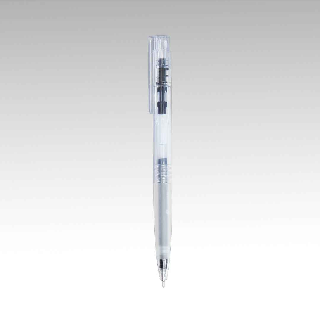 KACO K7 Transparent Gel Pen 4 Pack with 5pcs Black Ink Refills