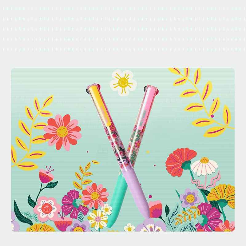 KACO 3in1 Multi-Pen Black/Red Ballpoint 0.5mm Mechanical Pencil 2 Pack