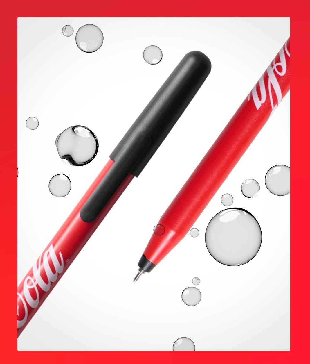 KACO Coca Cola Joy Gel Ink Pen,0.5mm,Black Ink,5 Pack