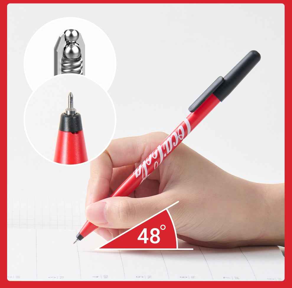 KACO Coca Cola Joy Gel Ink Pen,0.5mm,Black Ink,5 Pack