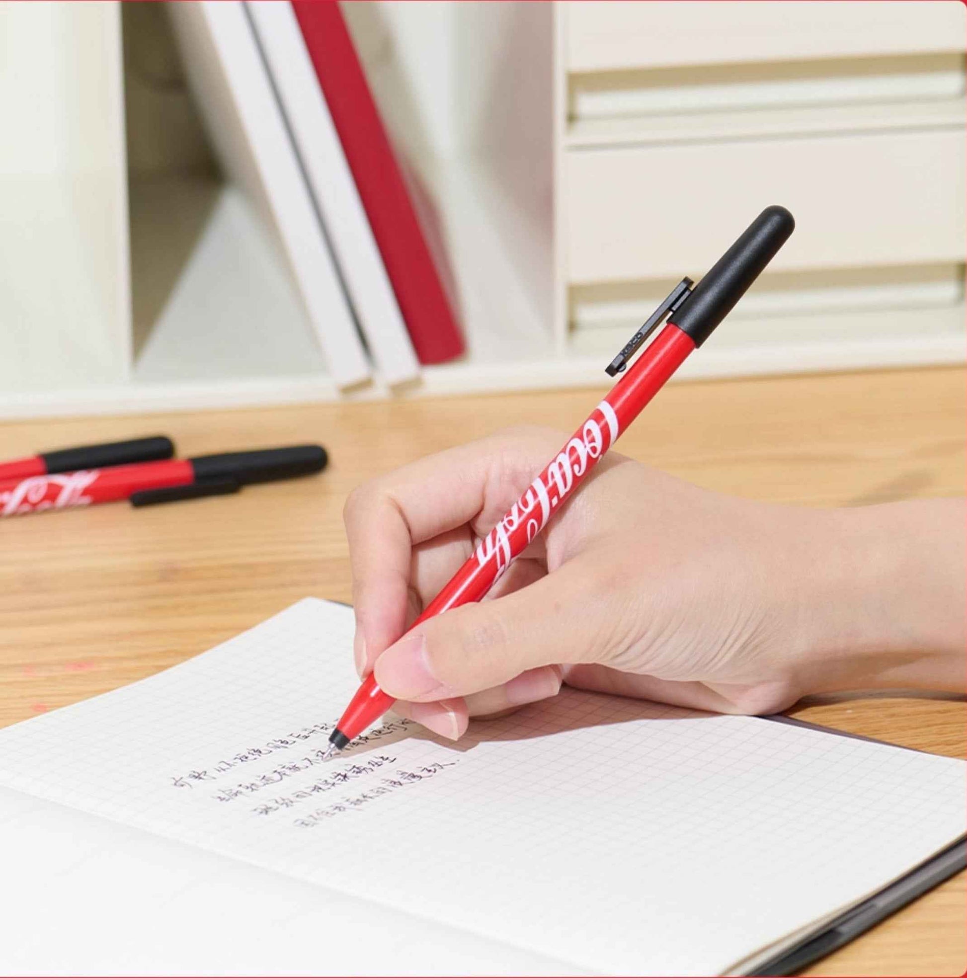 KACO Coca Cola Joy Gel Ink Pen,0.5mm,Black Ink,5 Pack