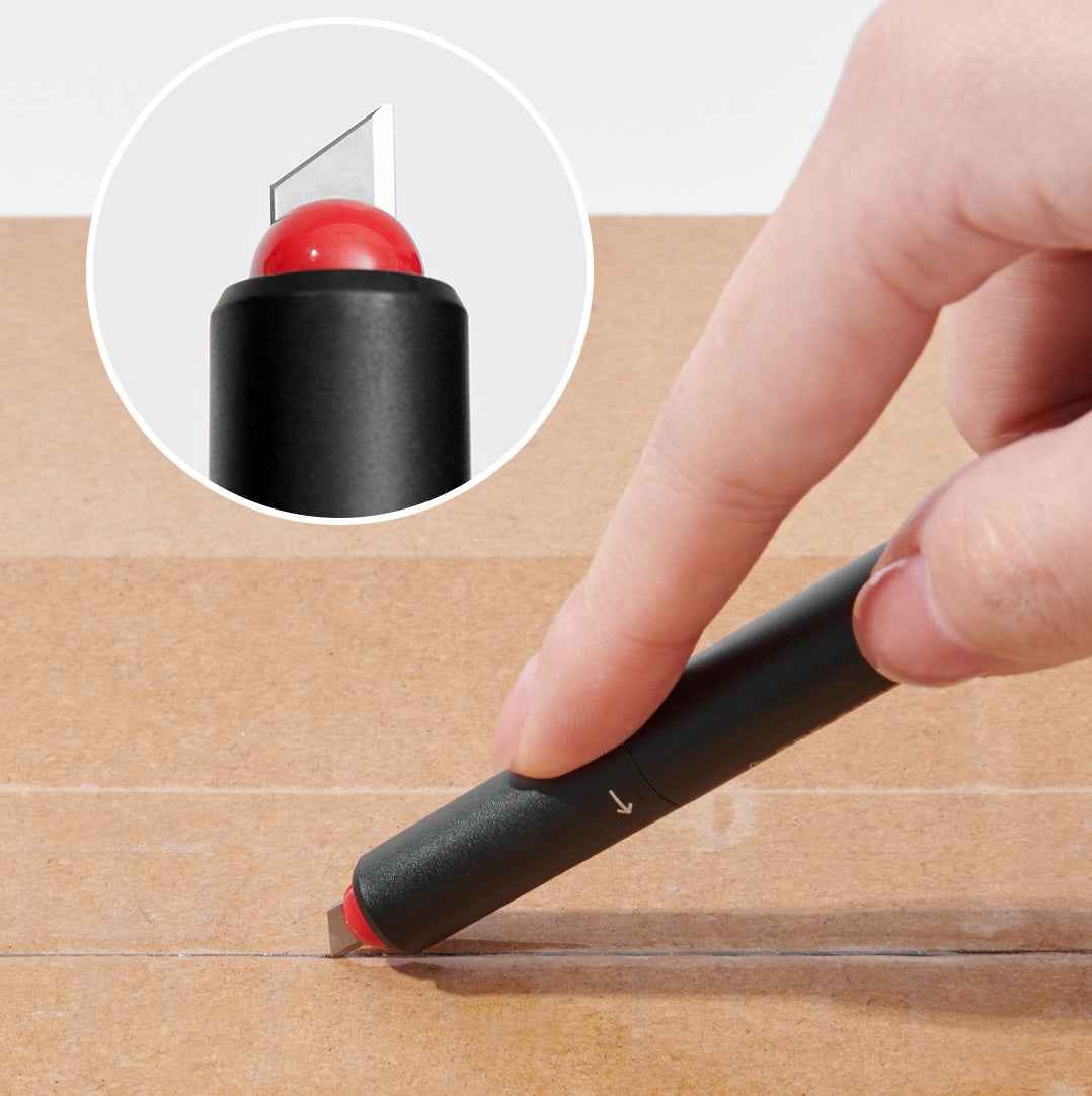 KAOC EXPRESS PEN Black Permanent Marker + Box Cutter Knife 5PCS