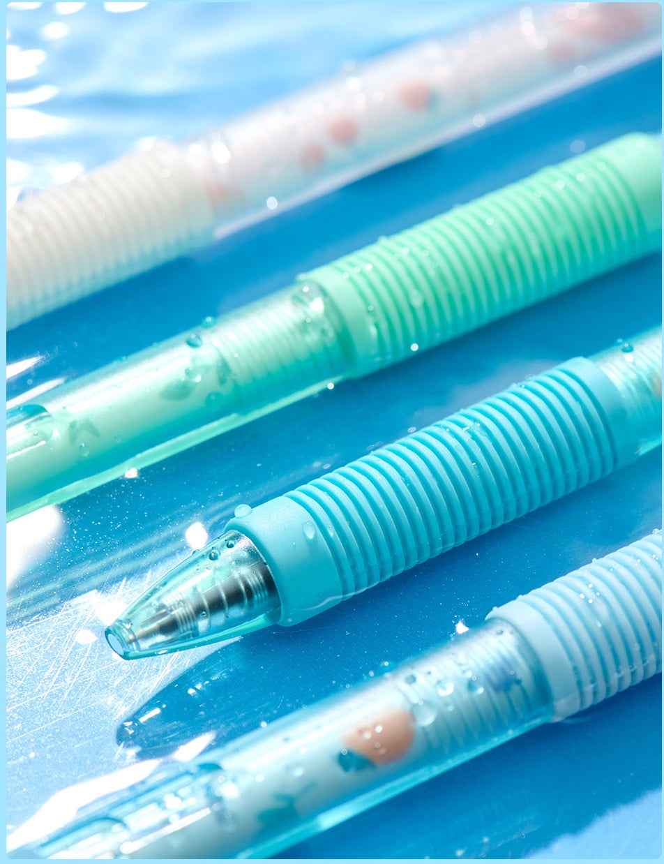 KACO K1 Gel Pen Coast Line 0.5mm Black Ink 4 Pack