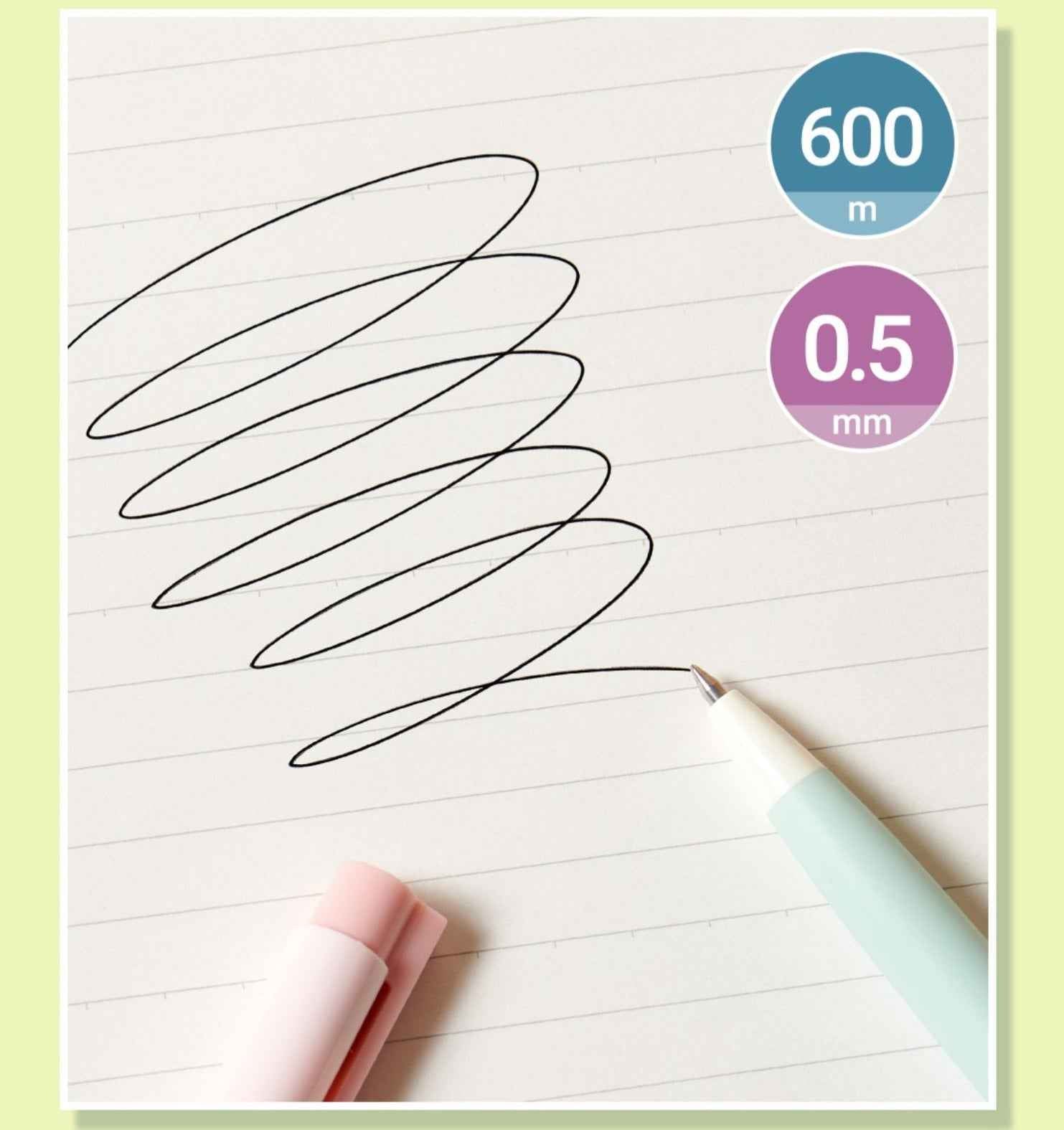 KACO K7 3pcs Kawaii Dog Puppy Gel Pens with 5pcs Black Ink Refills