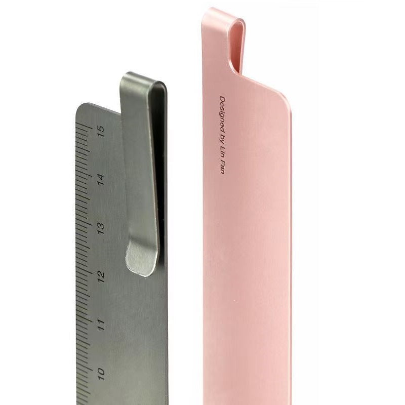 KACO 15CM Metal Ruler - Bookmark, Clamp & Student Tool