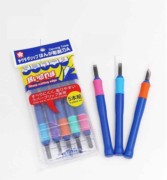 KAKURI Japanese Wood Carving Tools Set for Beginners 5 Pcs