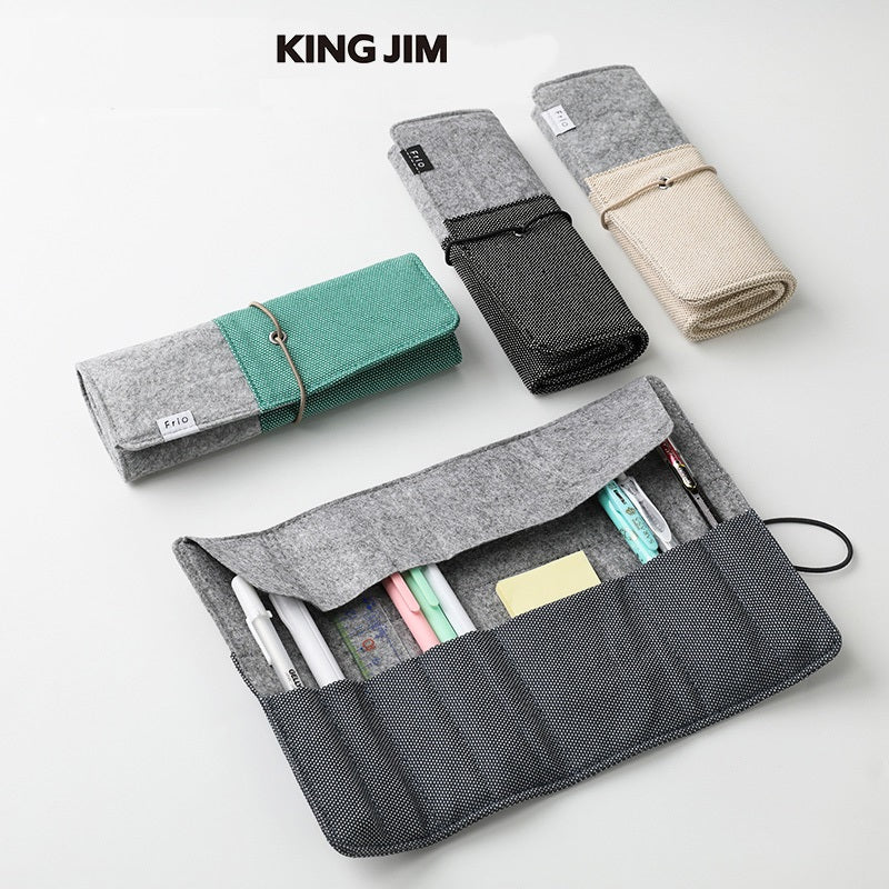 KING JIM Japan Frio Stand Roll Pen Case Holder