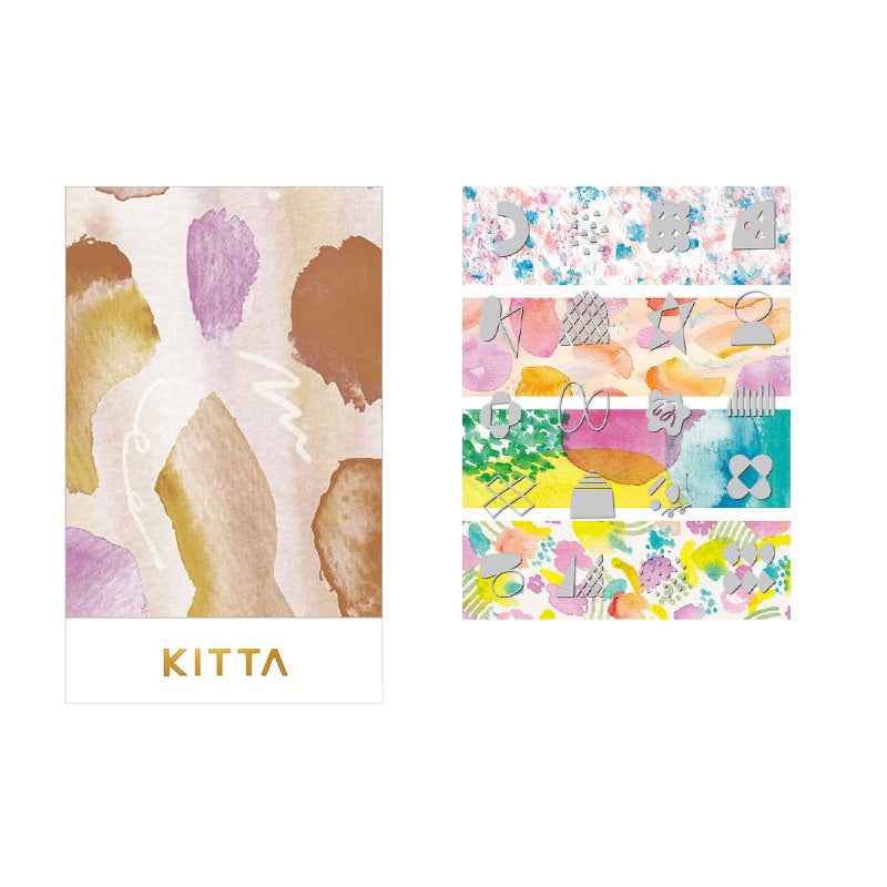 KING JIM KITTA Masking Tape Stickers Collage