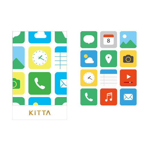 KING JIM KITTA Portable Clear Sticker - Icon Type - TTpen