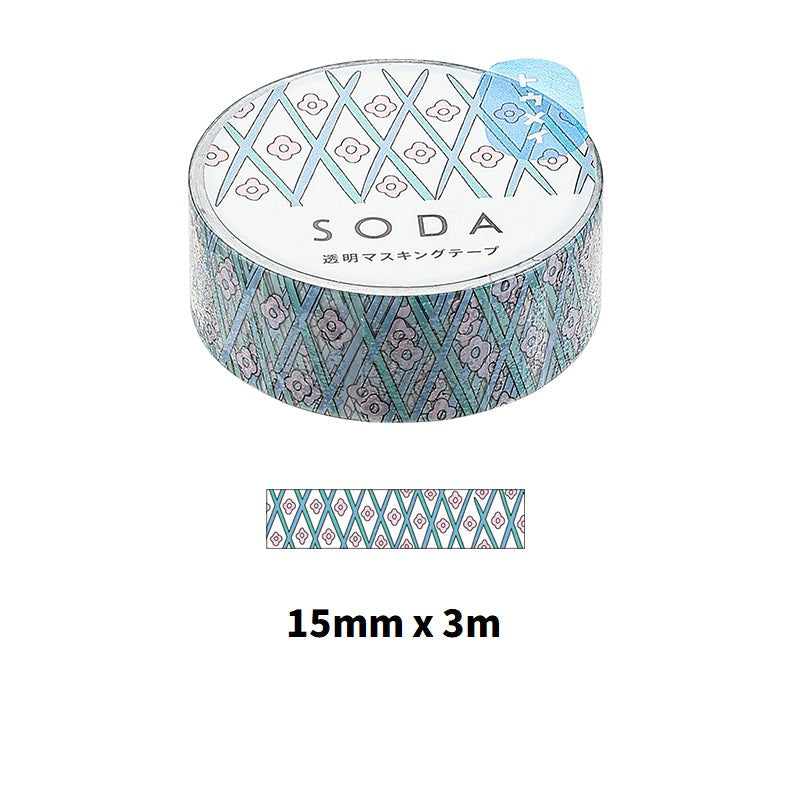 KING JIM SODA Transparent Masking Tape Basic - TTpen