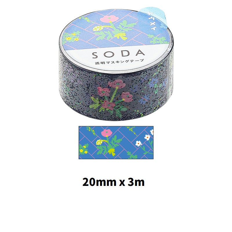 KING JIM SODA Transparent Masking Tape Basic - TTpen