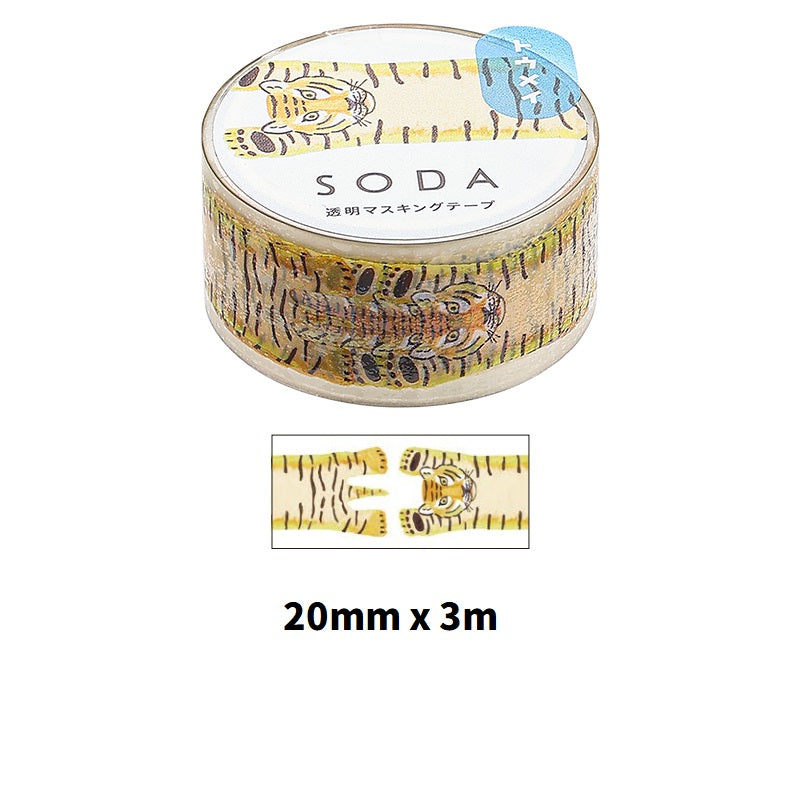 KING JIM SODA Transparent Masking Tape Basic - TTpen