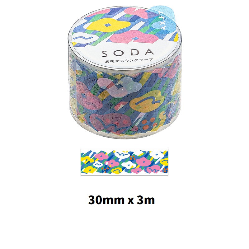 KING JIM SODA Transparent Masking Tape Basic - TTpen