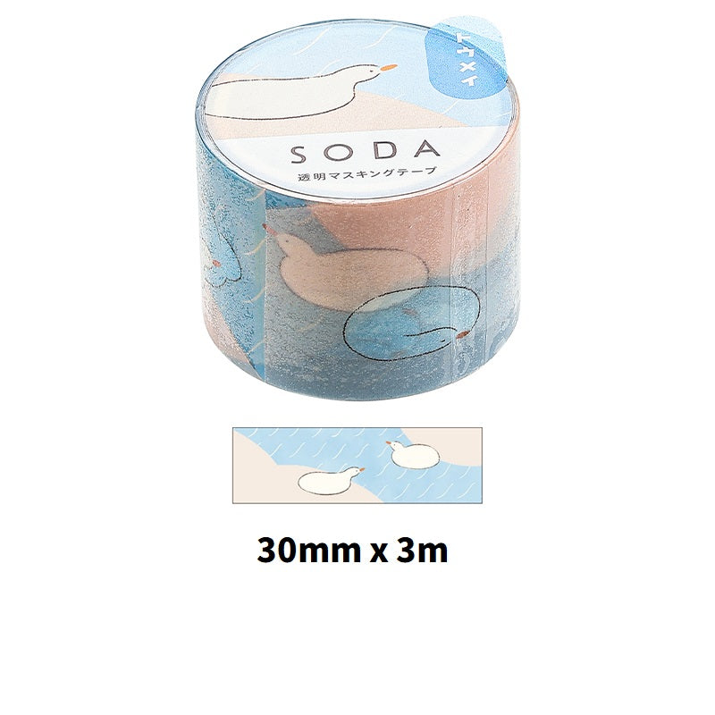 KING JIM SODA Transparent Masking Tape Basic - TTpen