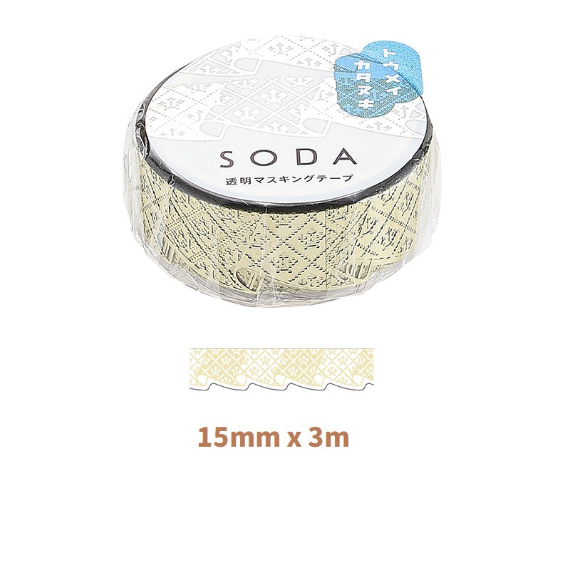 KING JIM SODA Transparent Masking Tape Foil - TTpen