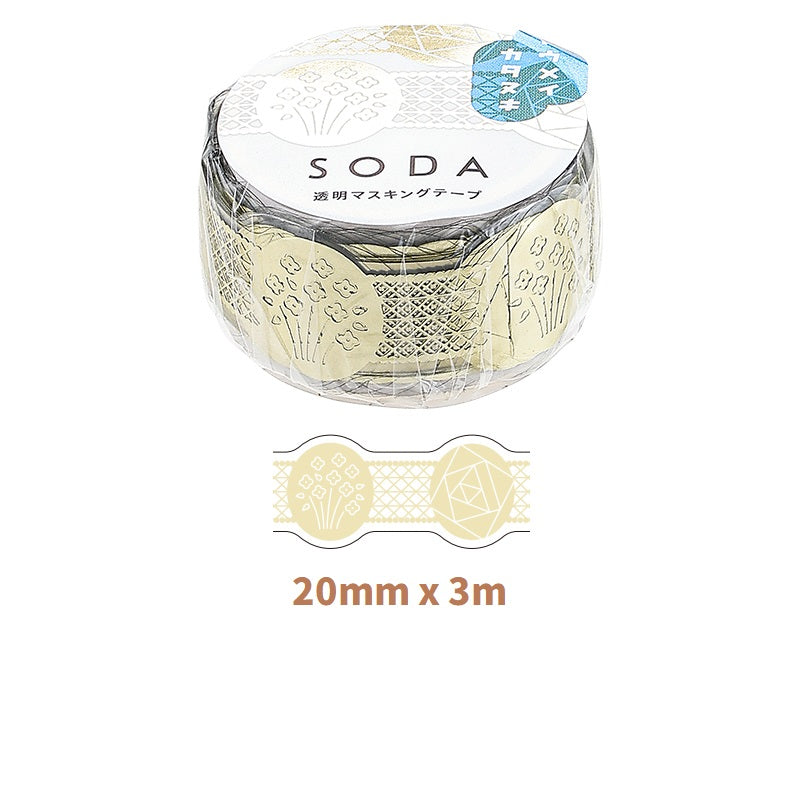 KING JIM SODA Transparent Masking Tape Foil - TTpen