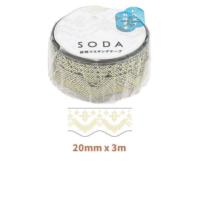 KING JIM SODA Transparent Masking Tape Foil - TTpen