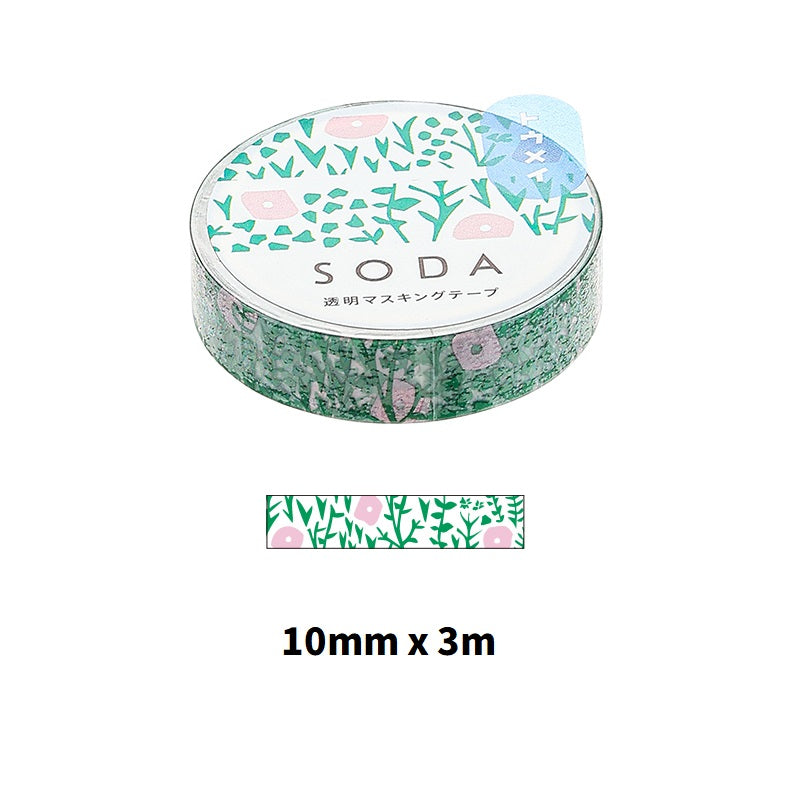 KING JIM SODA Transparent Masking Tape Basic - TTpen