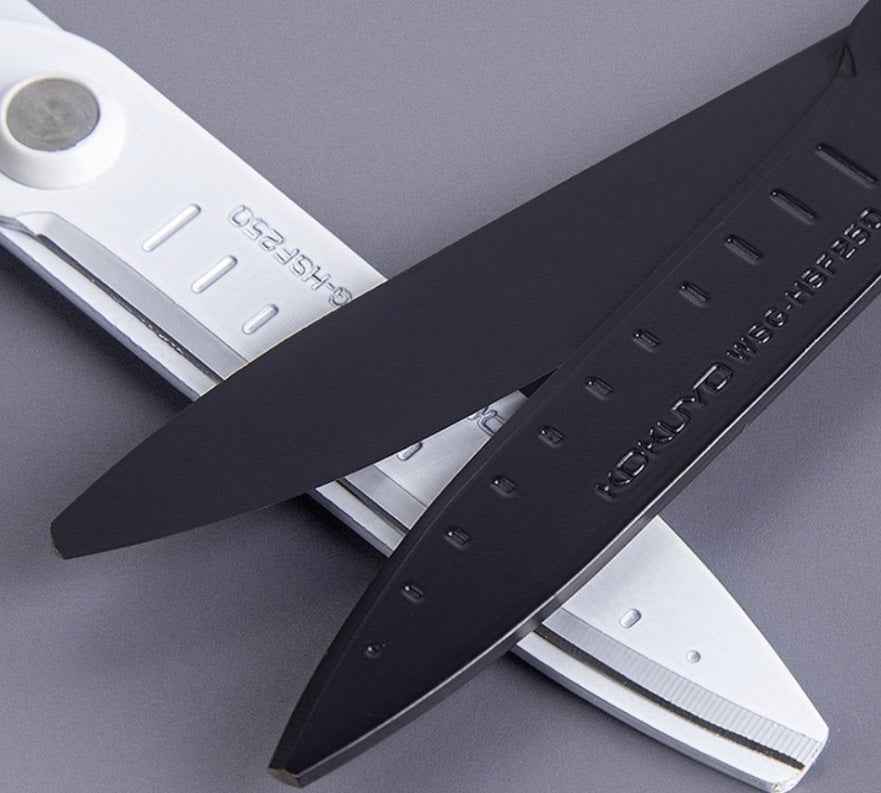 KOKUYO AIROFIT SAXA SCISSORS GLUELESS TYPE Fluorine Coating 3 Pack