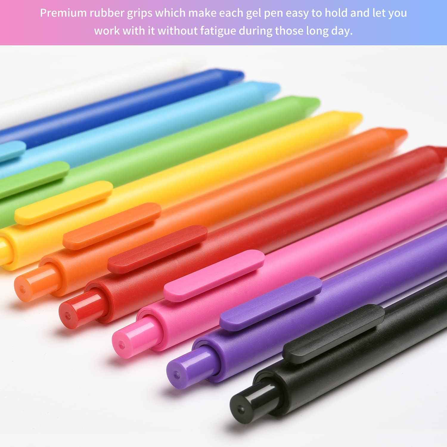 KACO Retractable Gel Pens, 20 Assorted Colors - TTpen
